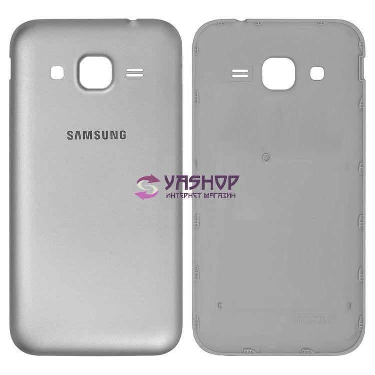 Задняя крышка для Samsung G360H Galaxy Core Prime, G361F серебристая Оригинал Китай 08437 фото