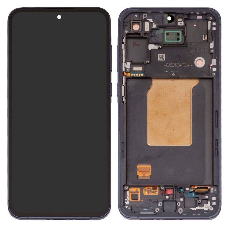 Дисплей для Samsung A556 Galaxy A55 с рамкой черный Navy, OLED Хайкопия 33454 фото