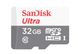 Карта пам'яті microSDHC (UHS-1) SanDisk Ultra 32Gb class 10 A1 (100Mb/s) (adapter SD) SDSQUNR-032G-GN3MA 29057 фото 2