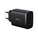 Мережевий зарядний пристрій Baseus Compact Charger 17W (3-USB) (CCXJ020101) чорний 27790 фото 1