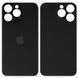 Задняя крышка для Apple iPhone 14 Pro Max черная, Space Black, с большим отверстием под камеру Оригинал Китай 32602 фото 2