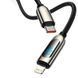 Кабель Baseus Display Fast Charging Data Cable Type-C to Lightning 2A 20W (1m) (CATLSK-01) 25591 фото 2