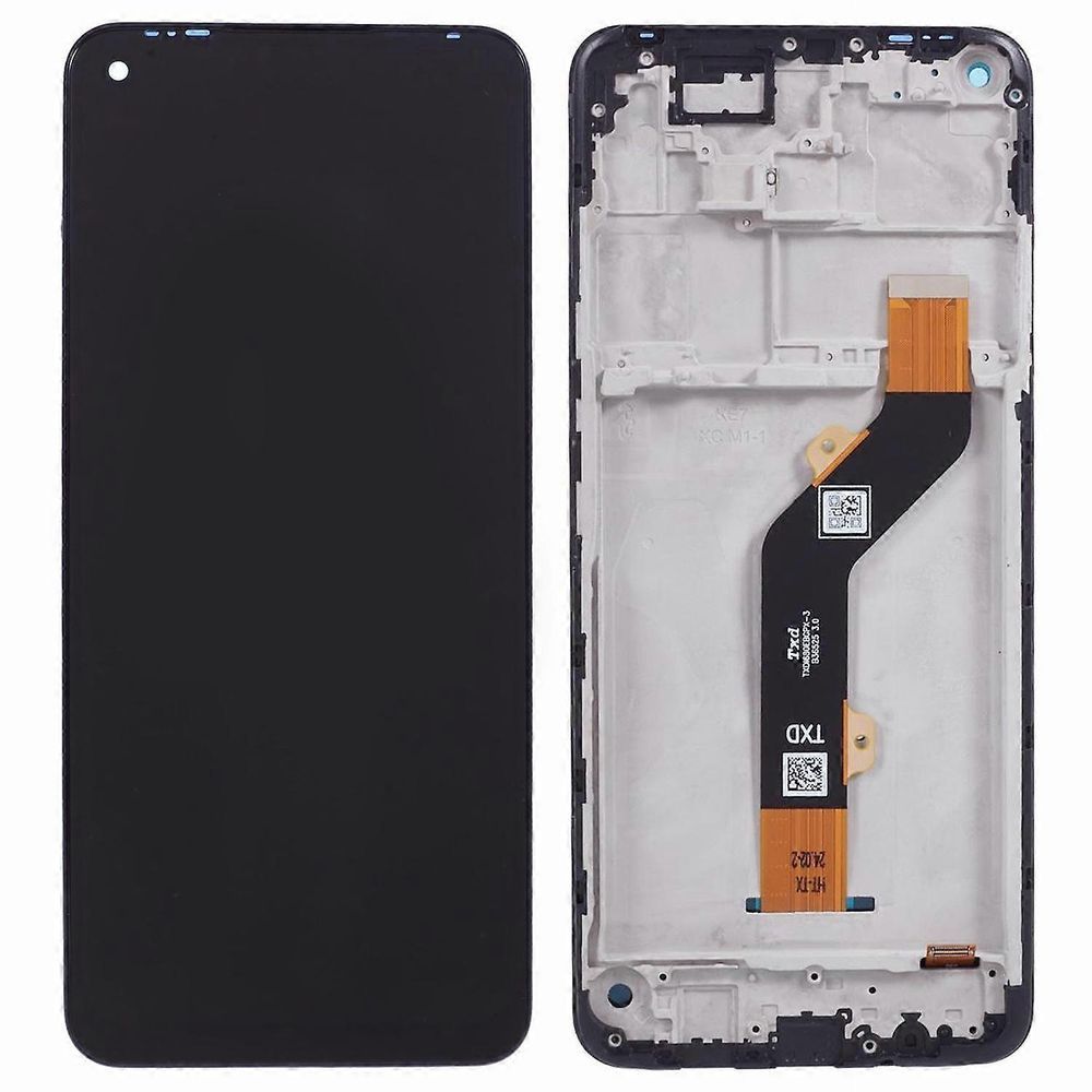 Дисплей для Tecno Spark 6 KE7 з рамкою чорний 30613 фото