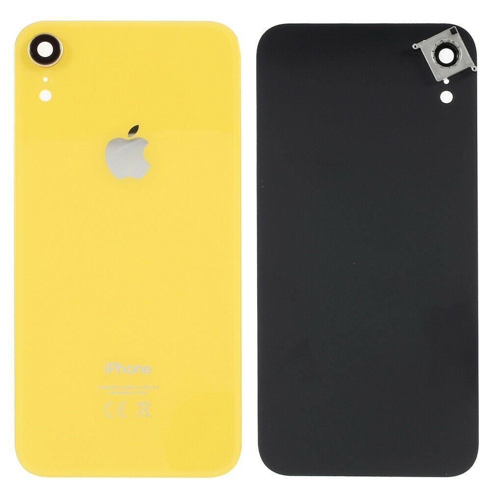 Задняя крышка для Apple iPhone XR желтая, Оригинал Китай, со стеклом камеры 22531 фото