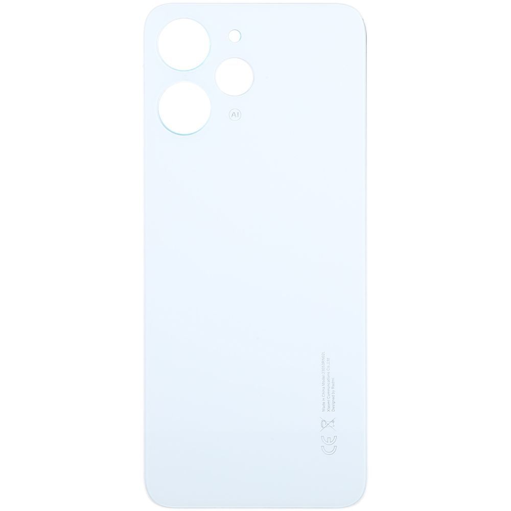 Задняя крышка для Xiaomi Redmi 12 белая, Polar Silver Оригинал Китай 32406 фото