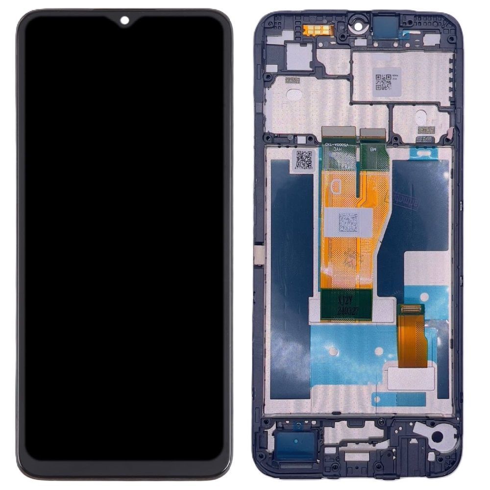 Дисплей для Realme C30 RMX3581, Narzo 50i Prime с рамкой черный Оригинал Китай 30256 фото