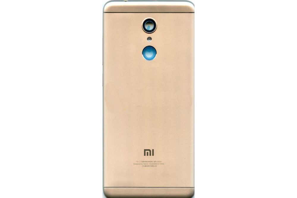 Задня кришка для Xiaomi Redmi 5 із склом камери золотиста 05284 фото