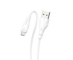 Кабель Borofone BX18 Type-A - Micro 1м 2.4A білий 25866 фото