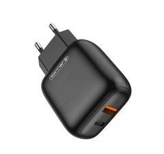 Сетевое зарядное устройство Jellico C31 PD+USB 3A Black 25171 фото
