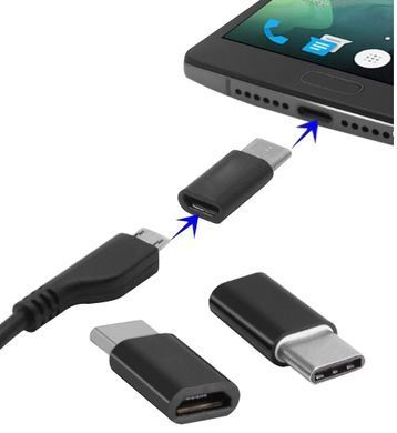 OTG Перехідник IVON с microUSB на Type-C 06505 фото