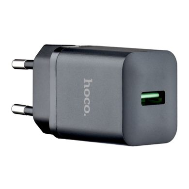 Сетевое зарядное устройство Hoco N26 Maxim single port QC3.0 charger черный 17659 фото