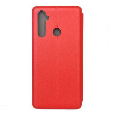 Чехол-книжка Premium Case под кожу Realme 6 Pro красный 18649 фото