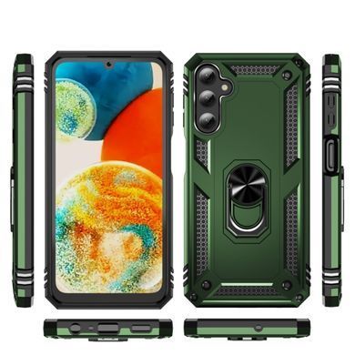 Чохол протиударний Samsung Galaxy A24 4G Robot Ring зелений 28099 фото