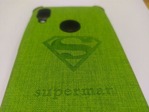 Чехол для Xiaomi Redmi Note 7 Jeans Superman Зеленый 15355 фото