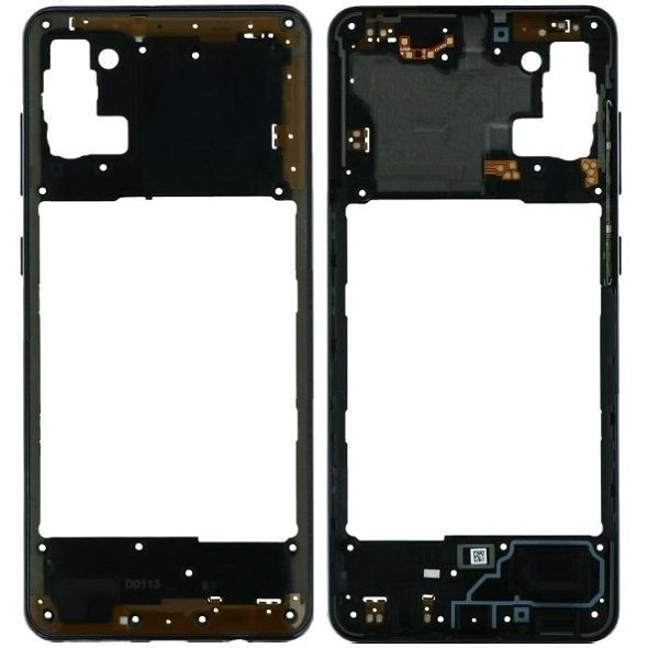 Рамка корпусу Samsung A315 Galaxy A31 чорна 31236 фото