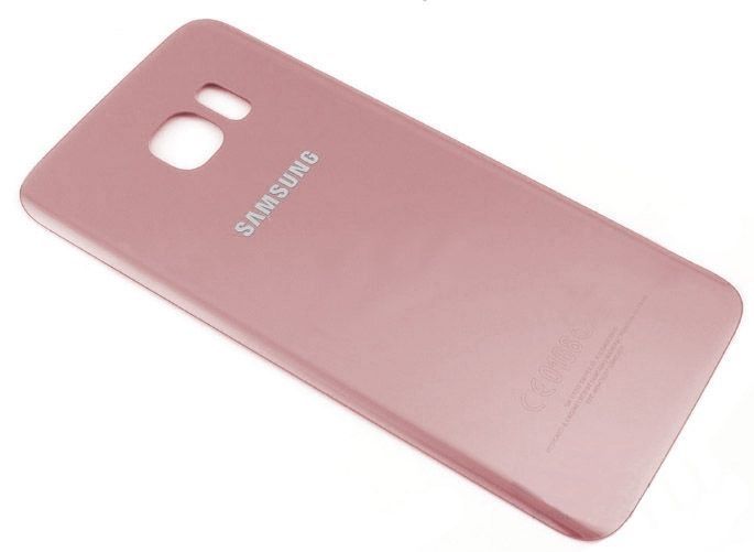 Задняя крышка для Samsung G935 Galaxy S7 Edge розовая Оригинал Китай 08387 фото