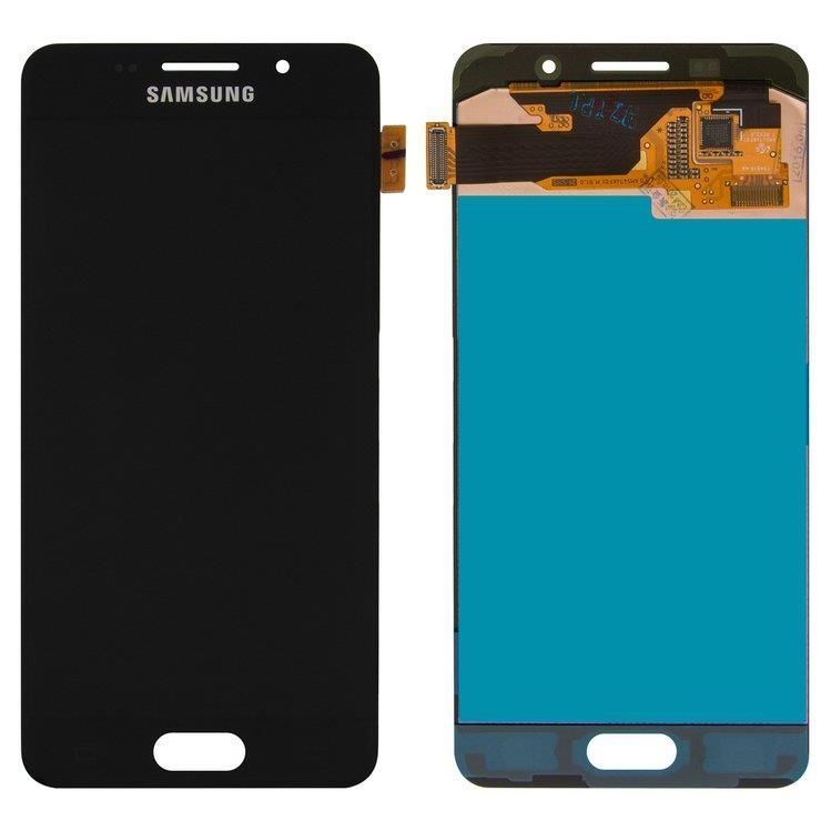 Дисплей для Samsung A310F, A310M, A310N, A310Y Galaxy A3 чорний OLED 15487 фото