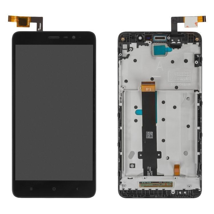 Дисплей для Xiaomi Redmi Note 3 Pro з рамкою чорний 07275 фото