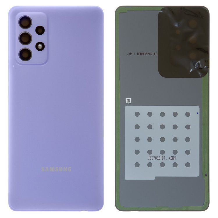 Задняя крышка для Samsung A725F Galaxy A72, A726B, фиолетовая, Awesome Violet, со стеклом камеры, Оригинал Китай 24845 фото