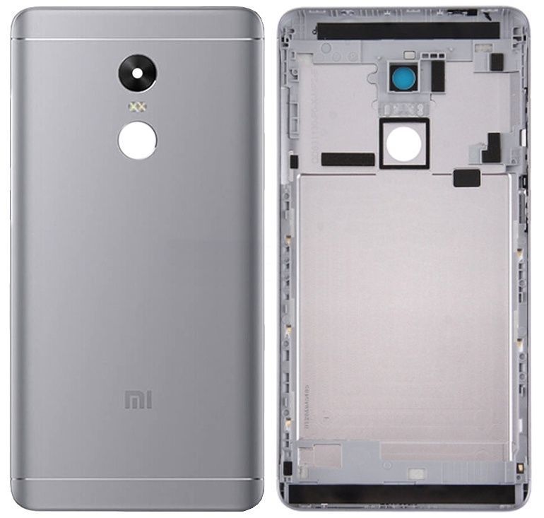 Задня кришка для Xiaomi Redmi Note 4X Snapdragon сіра 07335 фото