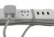 Сетевой удлинитель Xiaomi Mi Power Strip 3 3x220V и 3xUSB, 1,8м White (NRB4014CN) 10994 фото 5