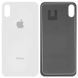 Задняя крышка для Apple iPhone X белая, с маленьким отверстием под камеру, копия высокого качества 08831 фото