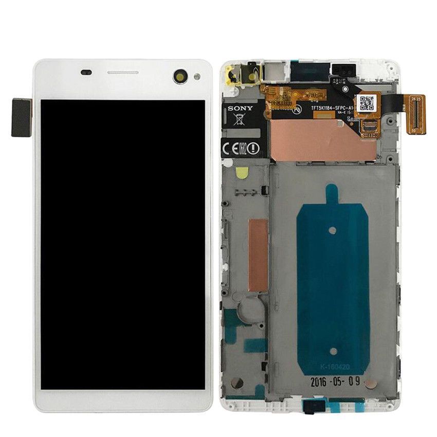 Дисплей Sony E5333, E5343, E5363 Xperia C4 Dual и рамкой белый Оригинал Китай 10259 фото