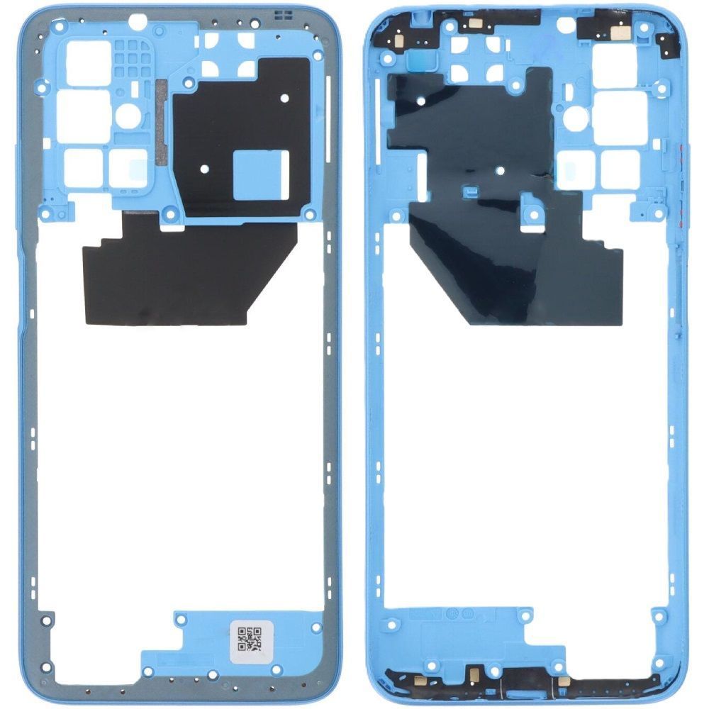 Рамка корпуса Xiaomi Redmi 10 2021 21061119AG, 21061119DG, 21061119AL голубая, Sea Blue 33809 фото