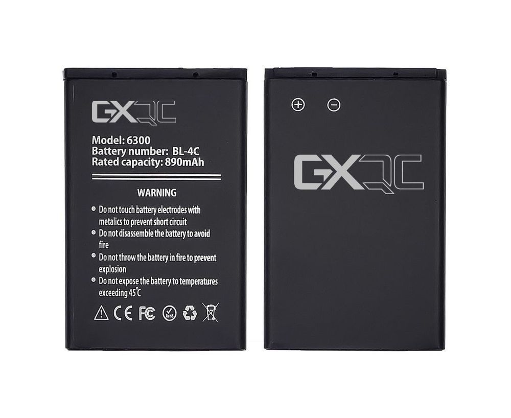 Аккумулятор GX BL-4C для Nokia 6300, 5100, 6100, 6260, 7200, 7270, 7610, X2-00, C2-05, 890 mAh 25710 фото