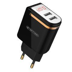 Сетевое зарядное устройство Jellico WJ-C80 LED 2USB 2.4A Black 25172 фото