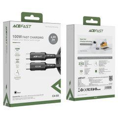 Кабель ACEFAST C4-03 USB-C to USB-C 100W aluminum alloy 2м черный 26201 фото