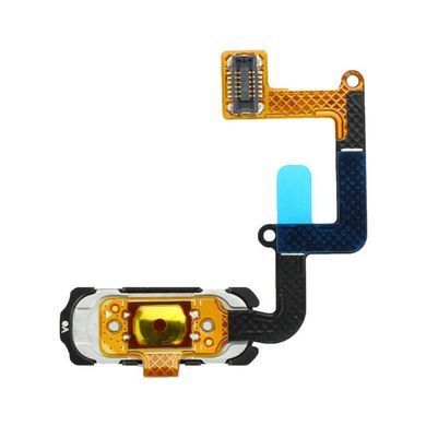 Шлейф для Samsung A320F Galaxy A3 (2017), A520F, A720F с кнопкой меню (Home), с сканером отпечатка пальца, черного цвета 09216 фото