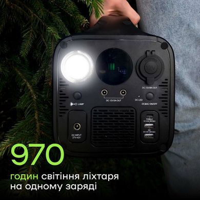 Портативная зарядная станция Junlee PS-1000 1000W 972Wh с портативной солнечной панелью 150W 30V 27546 фото