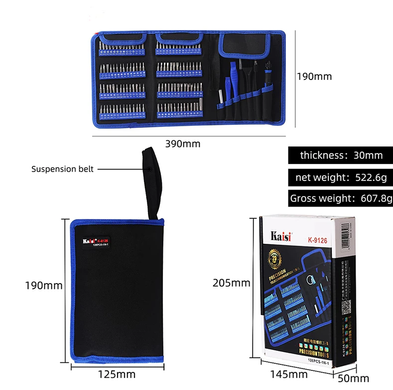 Набор инструментов KAISI K-9126 126в1 27992 фото