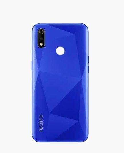 Задняя крышка для Realme 3i синяя, Diamond Blue, Оригинал Китай 19183 фото