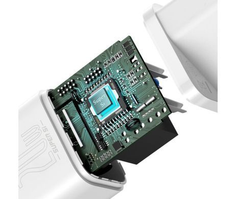 Сетевое зарядное устройство Baseus Super Si Quick Charger 20W (1Type-C) (CCSUP-B02) белый 27792 фото