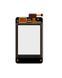 Сенсор (тачскрин) Nokia Asha 502 Dual Sim и рамкой черный 01577 фото 2