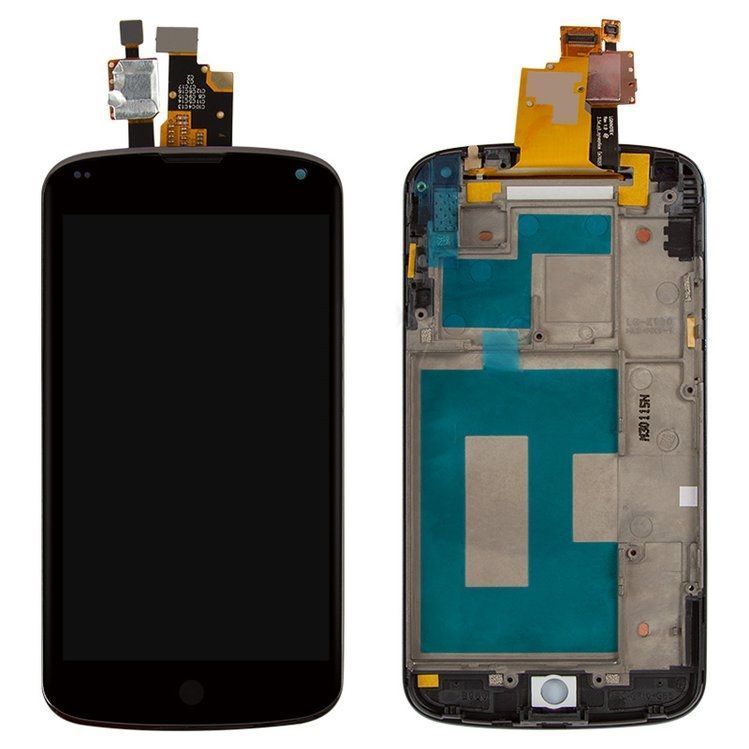 Дисплей для LG E960 Nexus 4 с рамкой черный Оригинал Китай 06172 фото