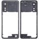 Рамка корпусу для Xiaomi Redmi 13C, Poco C65 чорна, Midnight Black 31083 фото