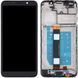 Дисплей для Motorola XT2029 Moto E6 Play черный с рамкой 27162 фото