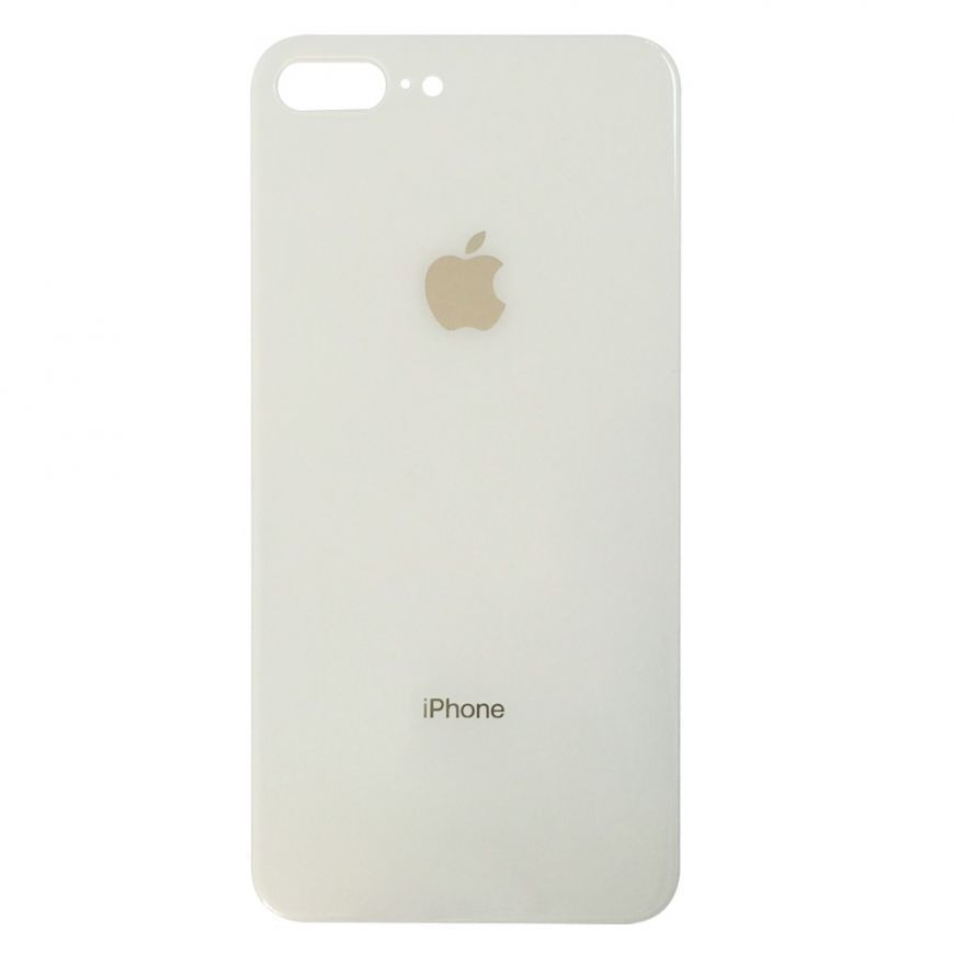 Задняя крышка для Apple iPhone 8 Plus белая, в комплекте стекло камеры, Оригинал Китай 09818 фото