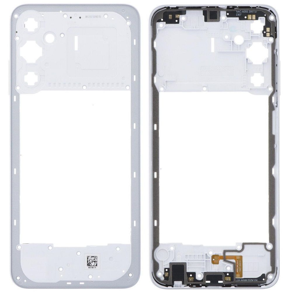 Рамка корпусу Samsung A057 Galaxy A05s срібляста 33357 фото