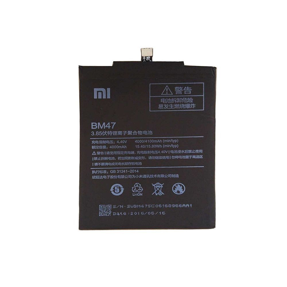 Акумулятор BM47 для Xiaomi Redmi 3, Redmi 3S, Redmi 3X, Redmi 4X 4000mAh 03507 фото