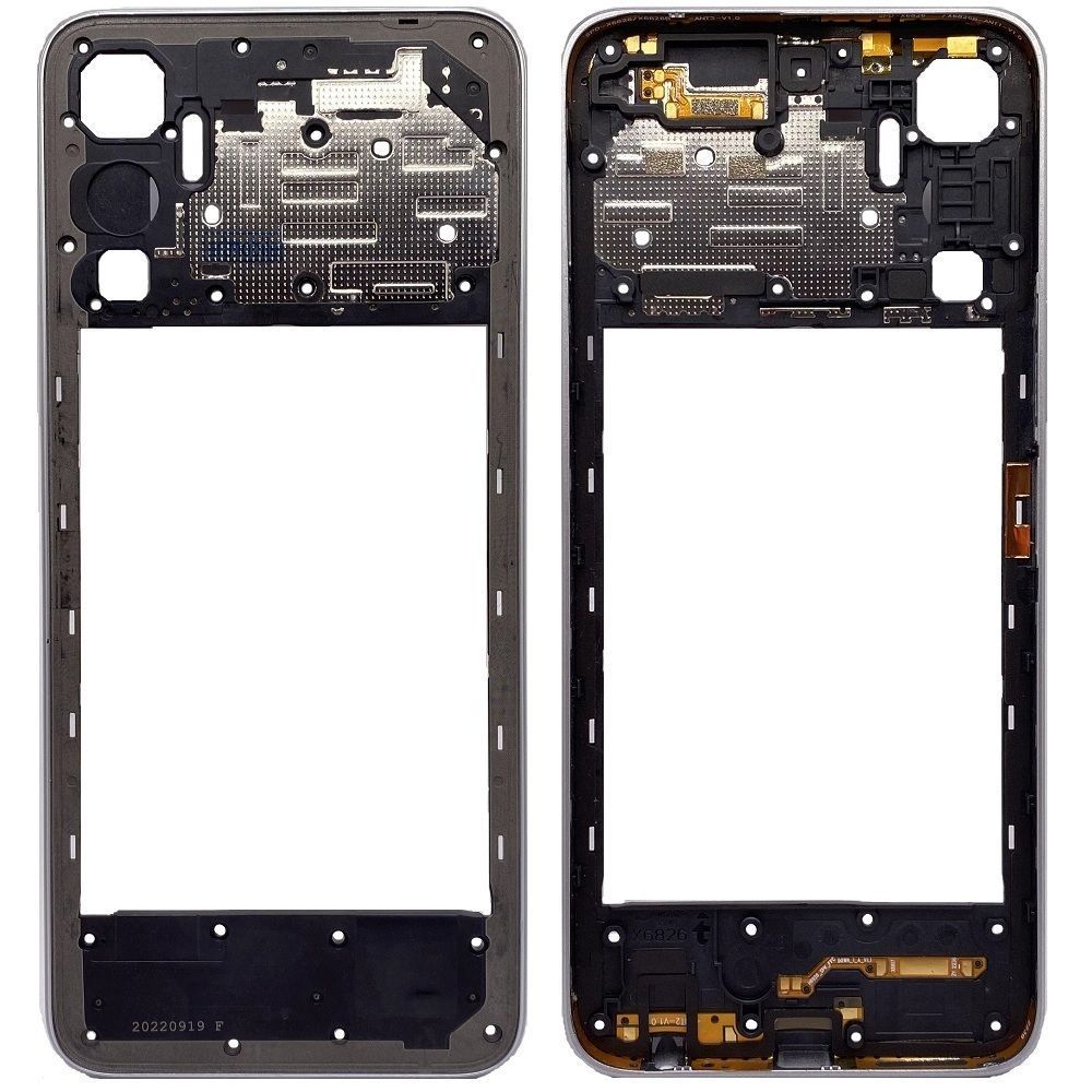 Рамка корпусу Infinix Hot 20 X6826, X6826B, X6826C срібляста, Legend White 33557 фото