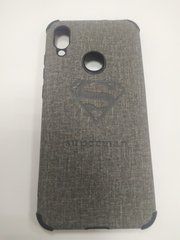 Чехол для Xiaomi Redmi Note 7 Jeans Superman Серый 15357 фото