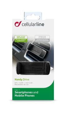 Автодержатель Cellularline (HANDYDRIVEK) зажим, на вент.решетку черный 13937 фото