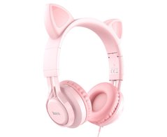 Навушники провідні Hoco W36 Cat ear рожеві 26823 фото