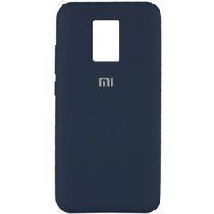 Чехол силиконовый Silicone Case для Xiaomi Redmi Note 9S, Note 9 Pro Midnight Blue 17931 фото
