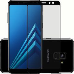 3D Защитное стекло для Samsung A530F Galaxy A8 (2018) черное 11768 фото