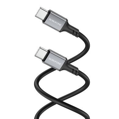 Кабель Borofone BX83 Type-C to Type-C PD 60W 1m чорний 33307 фото